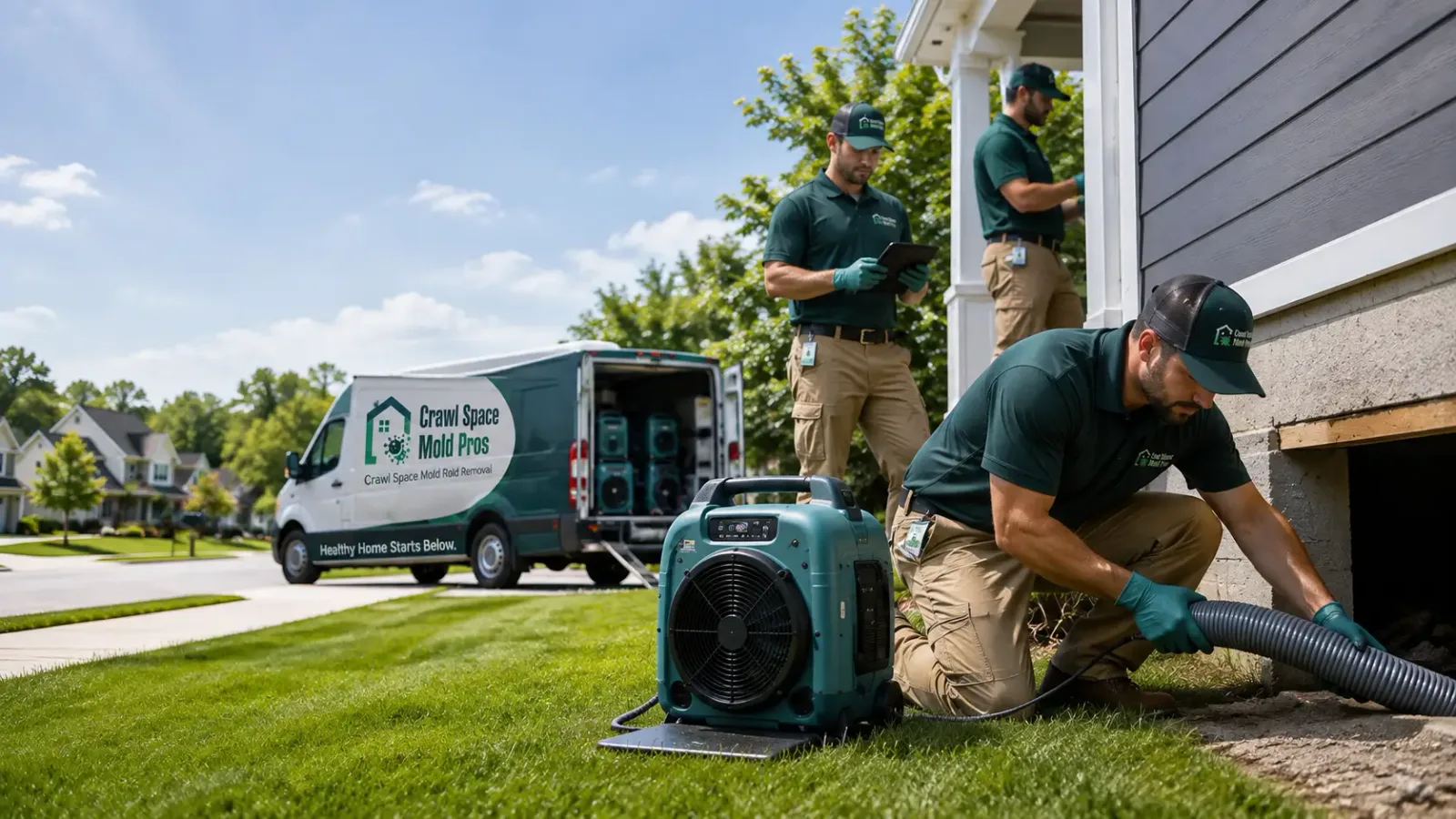 Crawl Space Mold Removal in Yorkville, CA